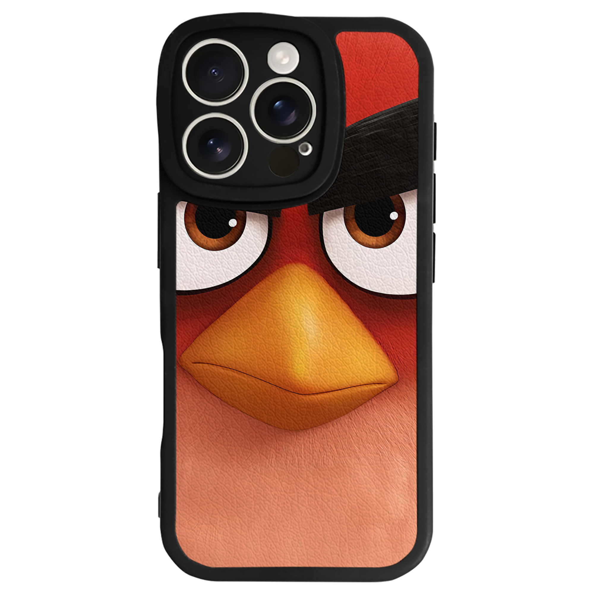 （画像用） Angry Birds アングリーバード 【iPhone 16シリーズ対応】シリコンスマホケース（レザー調） 材質：シリコン